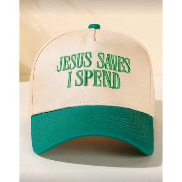 New “Jesus Saves, I spend” hat - Picture 1 of 1